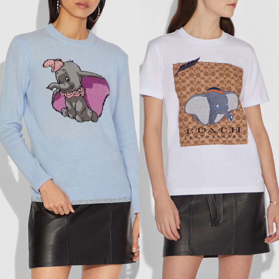 迪士尼聯名款DISNEY X COACH DUMBO 毛衣、T-SHIRT